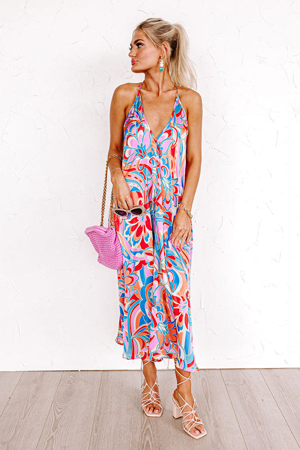 Ultimate Sweetest Rush Satin Midi Dress