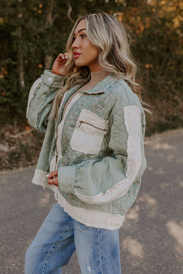 Ultimate Autumn Floral Quilted Jacket
