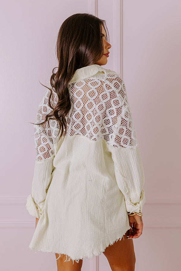 Premium Free-Spirited Knit Button-Up Shirt