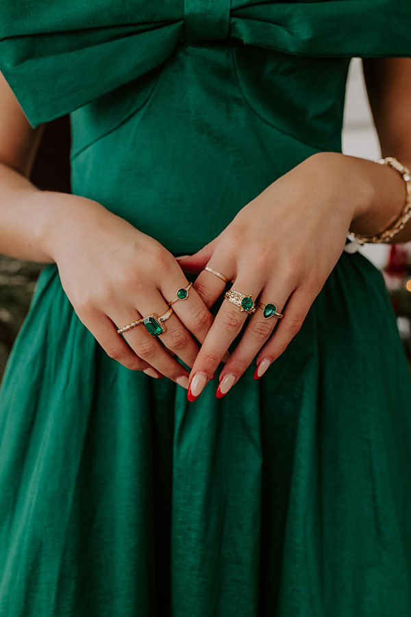 Ultimate Glam Rhinestone Ring Set - Easy to Style