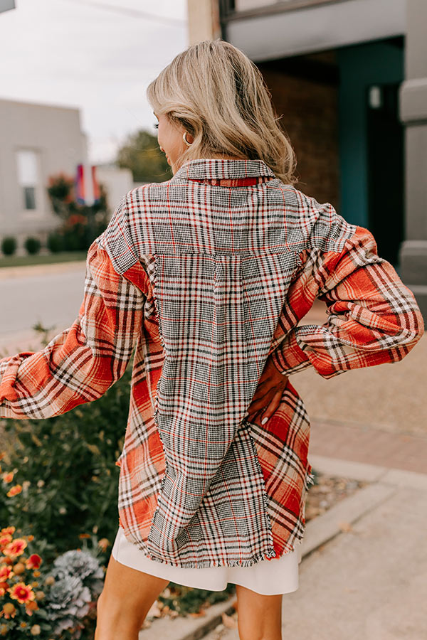 Premium Fall Sunset Flannel Tunic - Ultimate Autumn Style