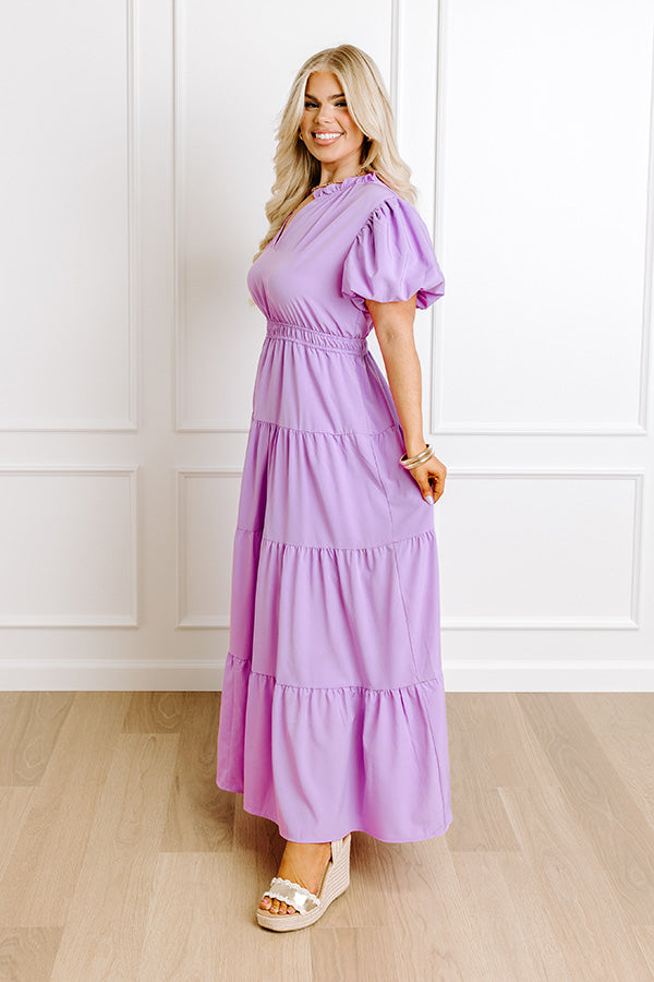 Ultimate Lavender Curves Maxi Dress - Simply Sweet & Stylish