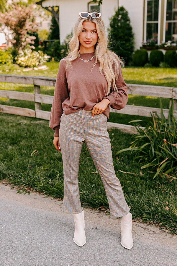 Premium High Waist Plaid Pants - Ultimate Fall Style