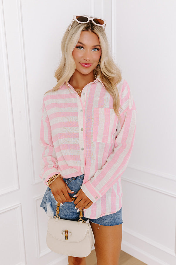Premium Striped Button-Up Shirt for Effortless Style