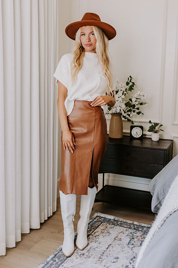Premium Faux Leather Skirt - The Glee Collection