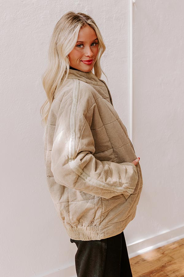 Ultimate Cozy Corduroy Jacket - Warm Taupe