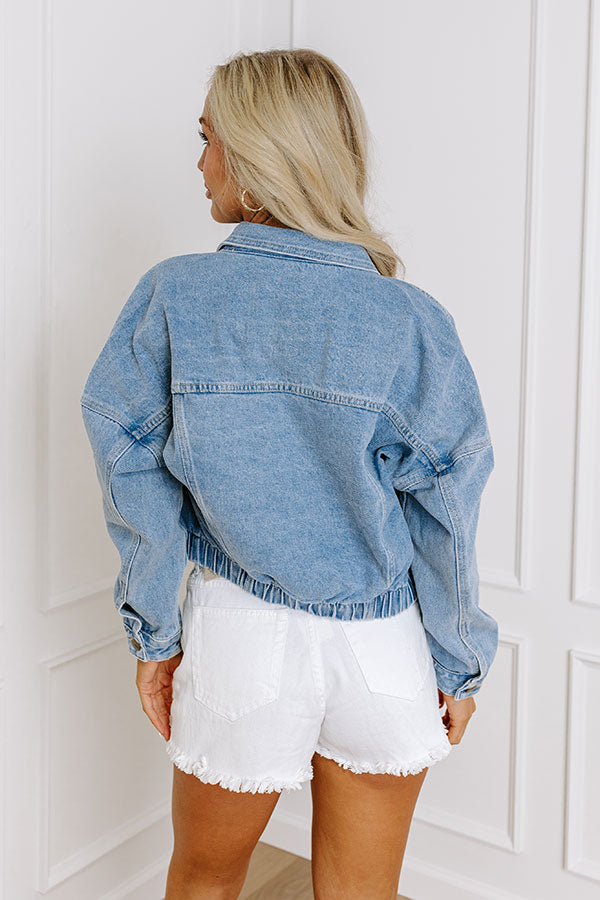 Ultimate Street Chic Crop Denim Jacket
