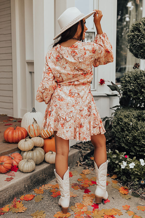 Ultimate Coral Floral Dress