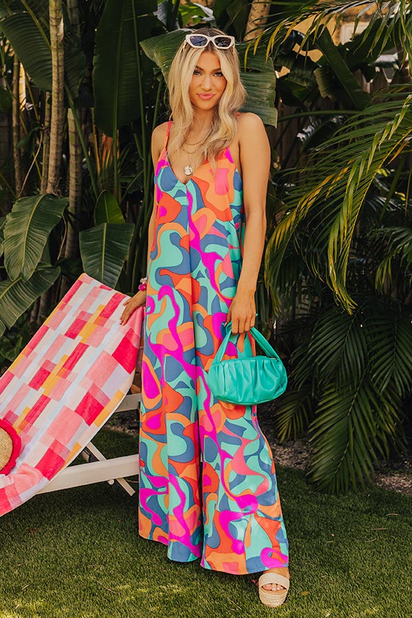 Premium Tulum Dreaming Jumpsuit - Turquoise Elegance