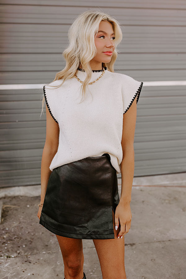 Ultimate New York Chic Knit Sweater Top