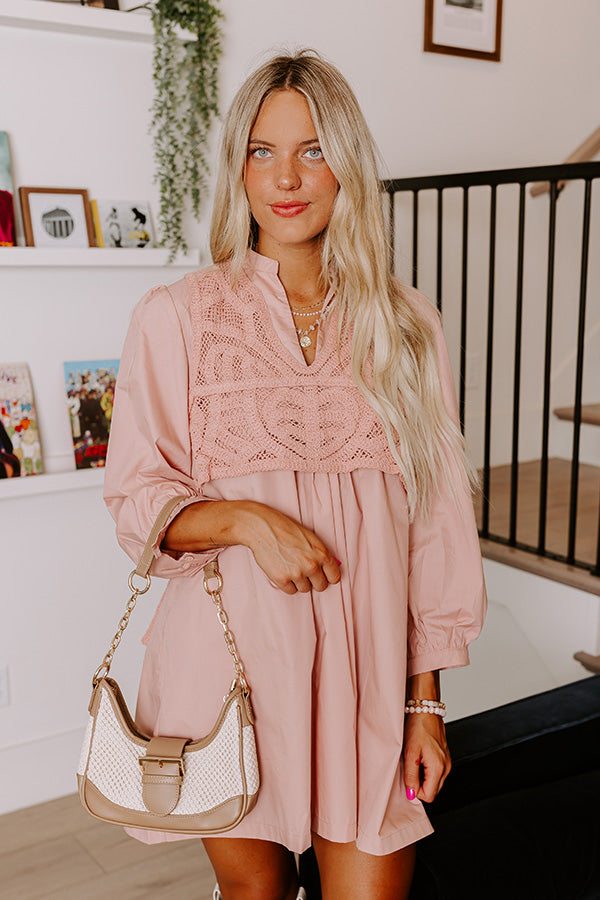 Ultimate Boho Belle Mini Dress in Blush - Effortless Style Upgrade