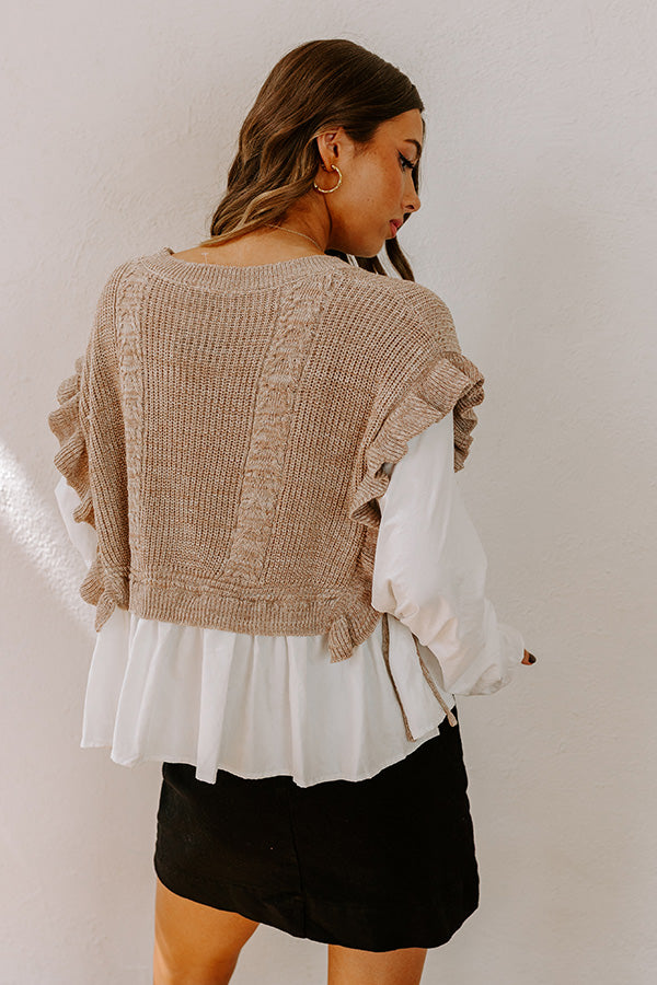 Premium Cottage Charm Knit Top - Effortless Style Upgrade