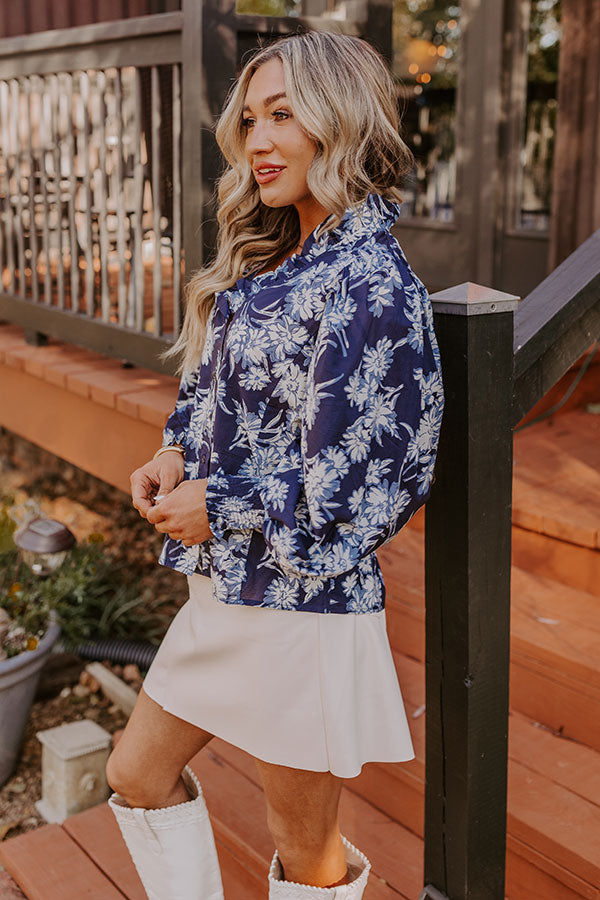 Premium Kind Glance Floral Button-Up Shirt