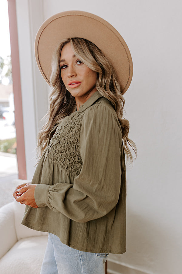 Premium Sweet Gesture Babydoll Top - Ultimate Fall Style