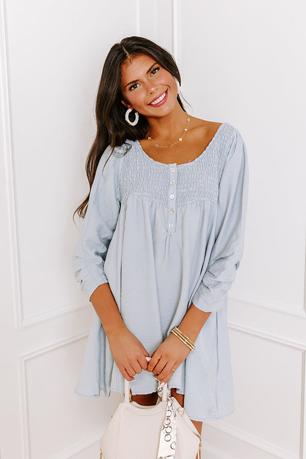 Ultimate Manhattan Sky Blue Tunic Dress