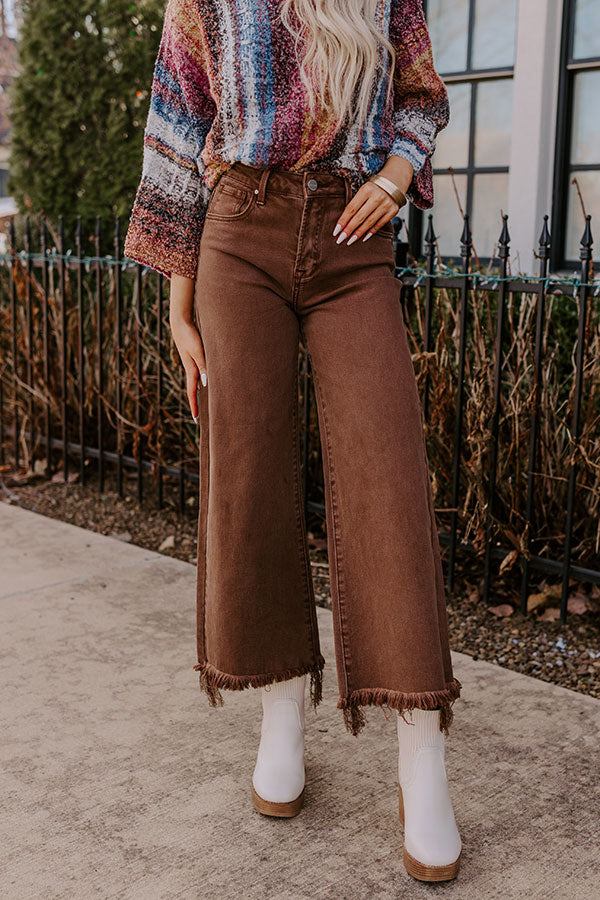 Premium Utopia High Waist Straight Leg Jean in Chocolate - Ultimate Style & Comfort