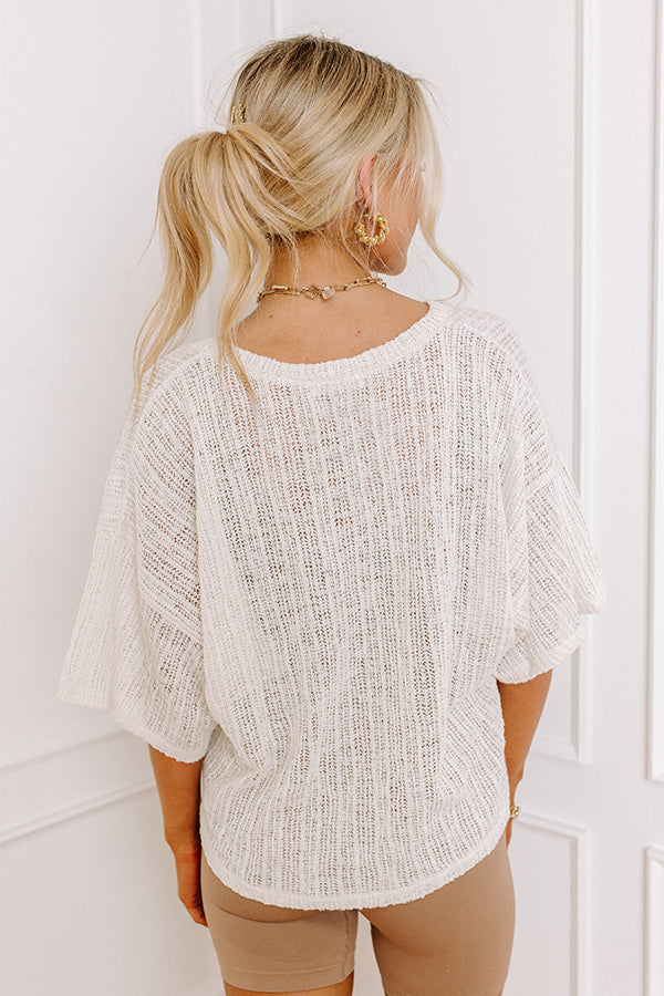 Ultimate Vitamin Sea Knit Top - Ivory Summer Essential