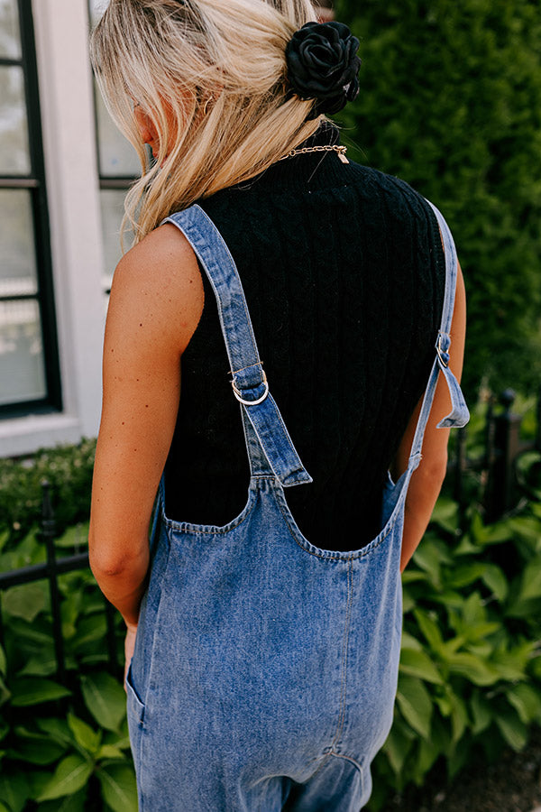 Ultimate Latte Break Denim Jumpsuit