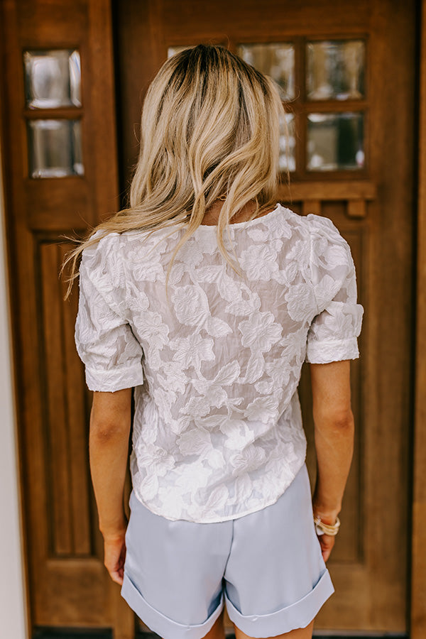 Premium White Embroidered Blouse – Simply Supreme Collection