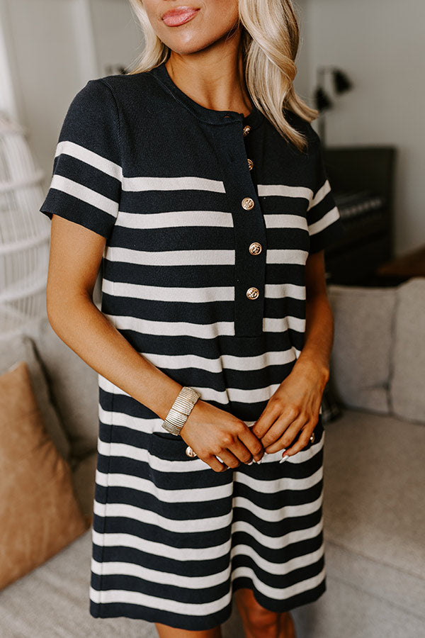 Premium Striped Prosecco Mini Dress