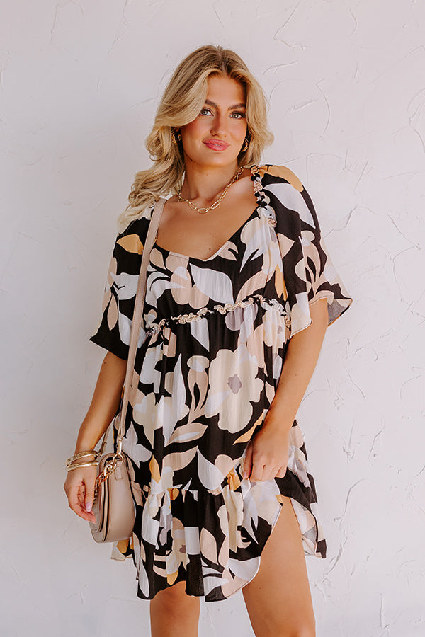 Premium Seaside Shift Dress - Ultimate Summer Style in Black