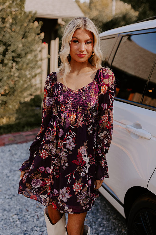 Premium Boho Floral Mini Dress - Ultimate Autumn Style