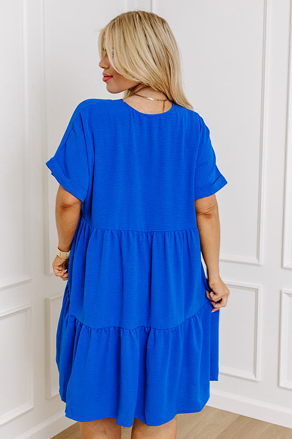 Premium Royal Blue Cruise Shift Dress – Ultimate Comfort & Style