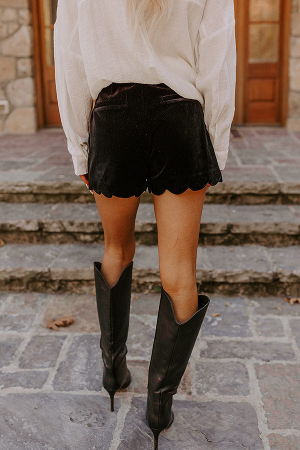 Premium Madison High Waist Velvet Shorts - Ultimate Chic Style