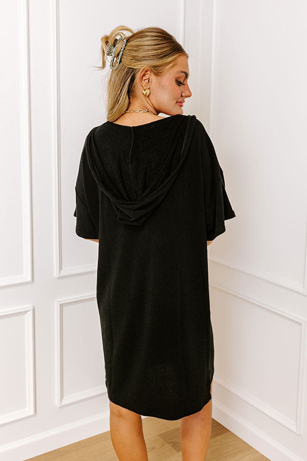 Ultimate Calm & Centered Shift Dress - Premium Black