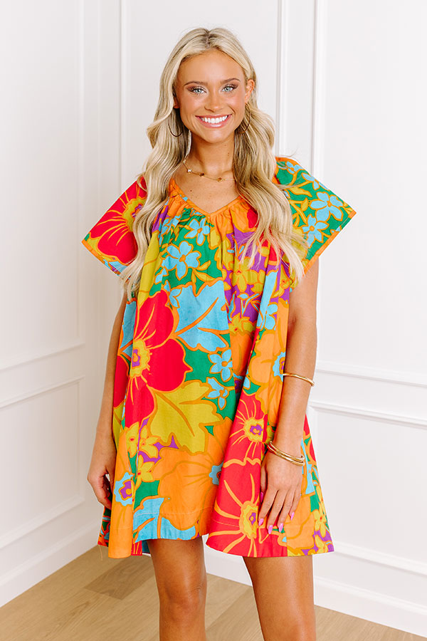 Premium Bora Bora Floral Mini Dress - Ultimate Summer Style