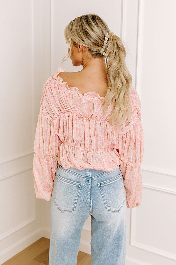 Premium Romantic Floral Top - Summer Date Night Essential