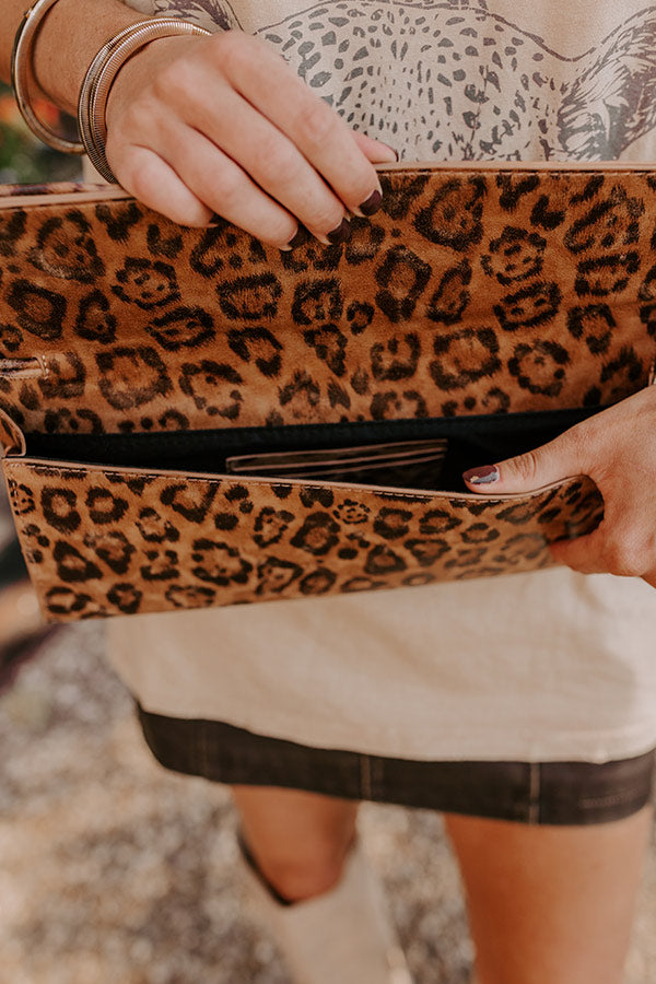 Premium Leopard Print Faux Leather Party Purse