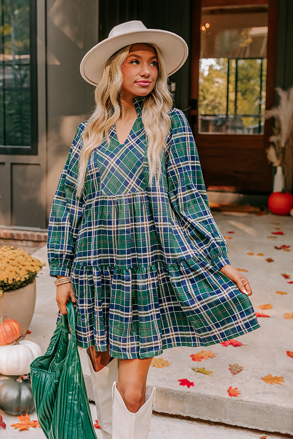 Ultimate Apple Picking Plaid Mini Dress - Premium Style & Comfort