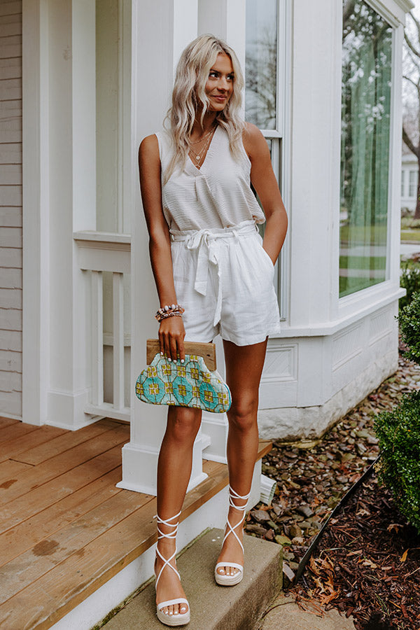 Premium Linen-Blend Shorts - Ivory | Ultimate Comfort & Style