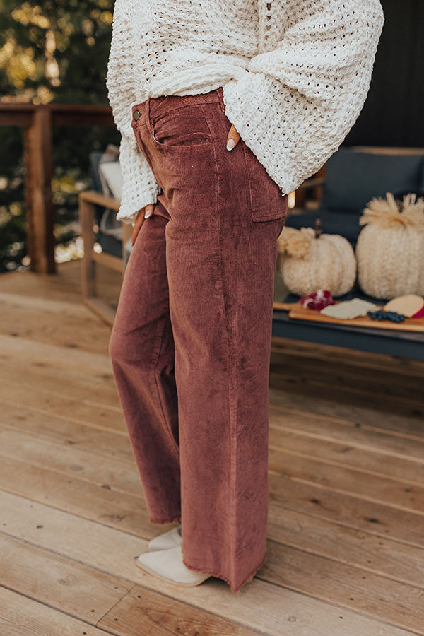 Premium Madelyn High Waist Corduroy Pants - Ultimate Fall Style