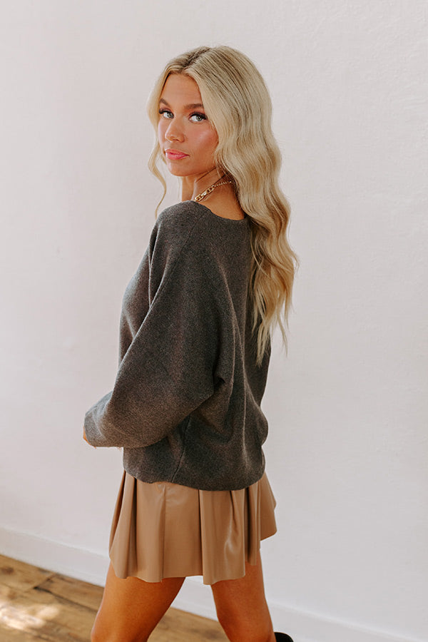 Premium Cafe Social Knit Sweater Top - Ultimate Style for Cool Weather