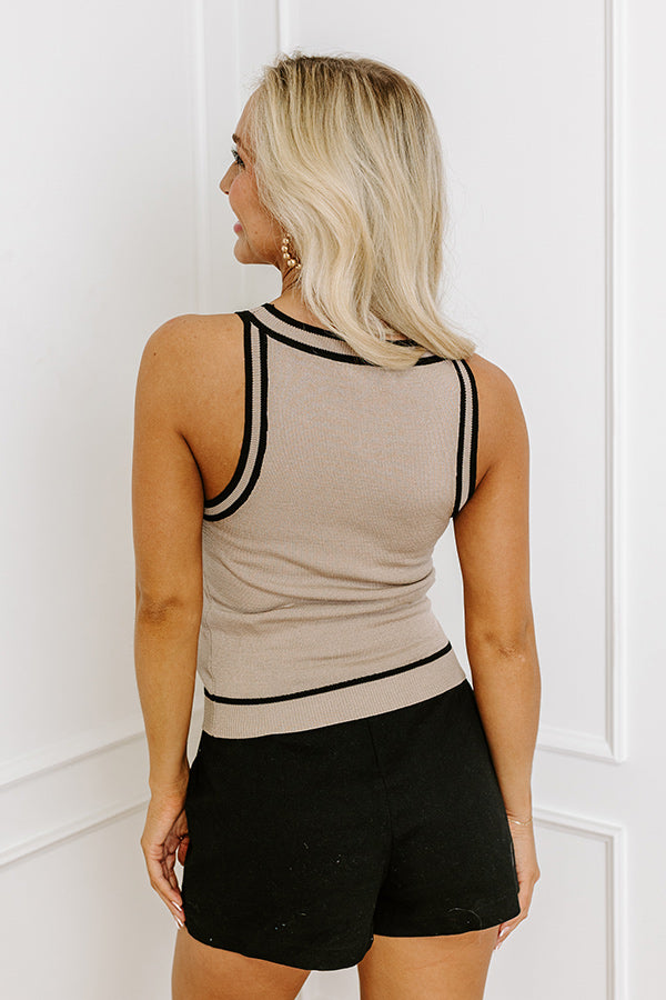 Premium Social Hour Knit Top in Taupe - Upgrade Your Style