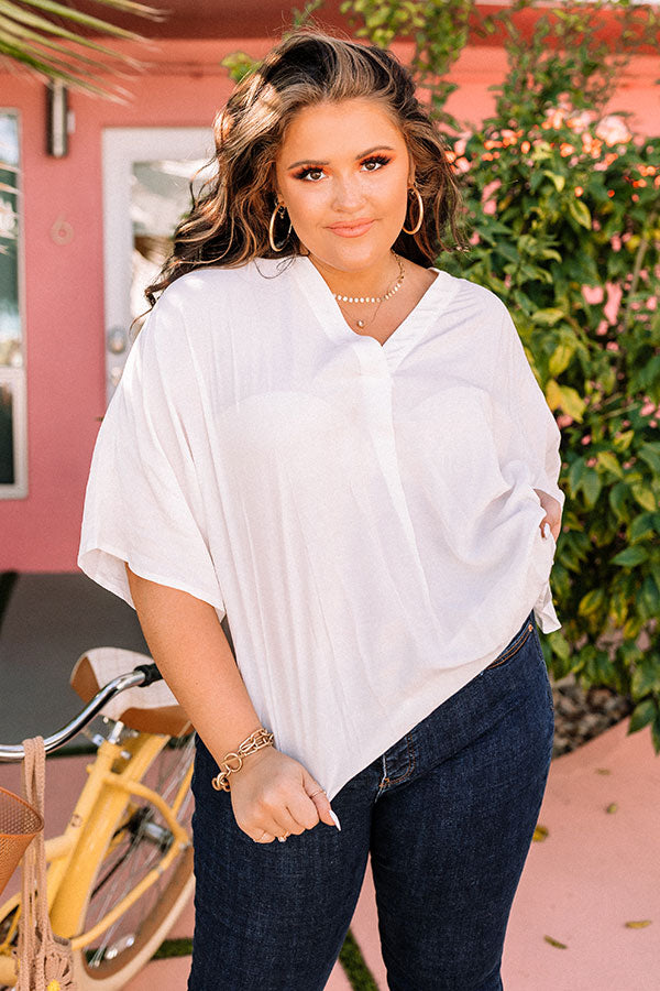 Premium Ivory Shift Top - Effortless Style & Comfort