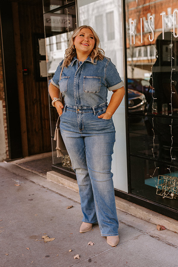 Premium Judy Blue Lyla Denim Jumpsuit for Curves - Ultimate Style Upgrade