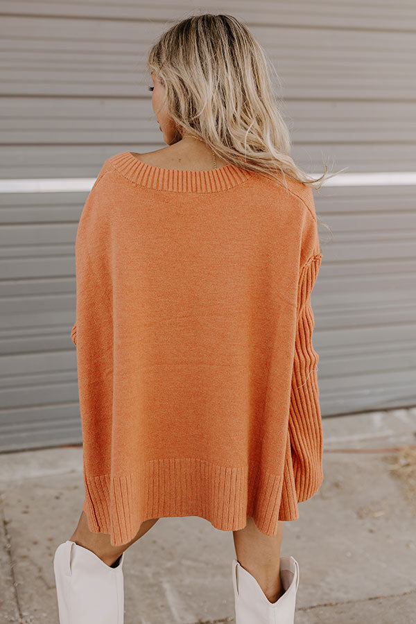 Premium Light Rust Knit Sweater - Ultimate Fall Style