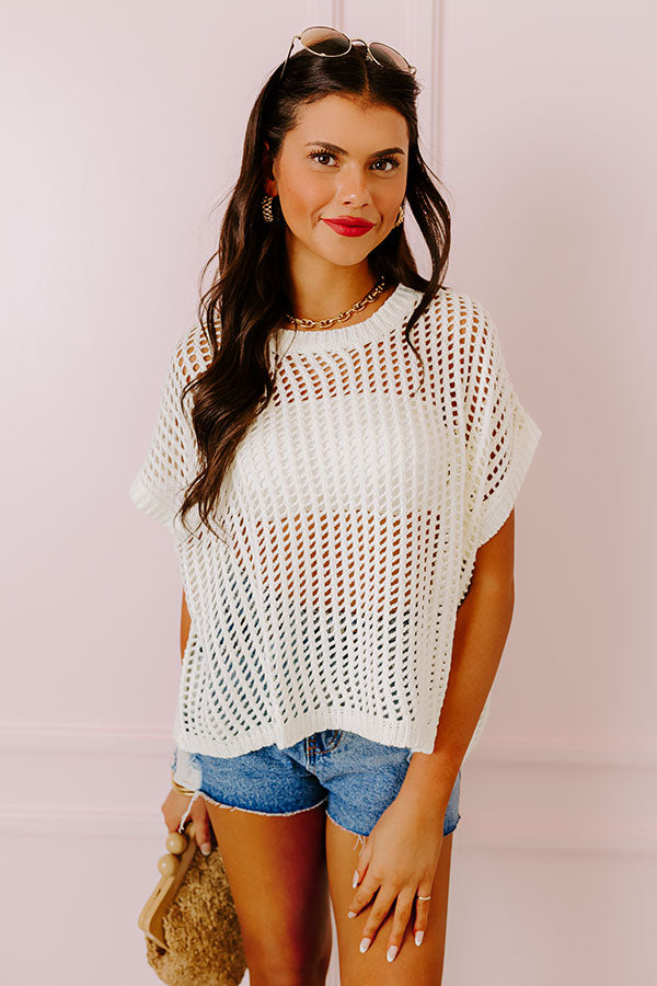 Premium Shore About It Knit Top - Ultimate Beachwear Essential