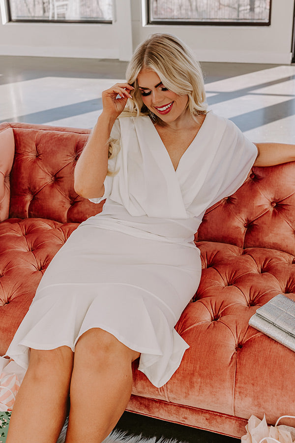 Ultimate Ivory Midi Dress - Curves Edition