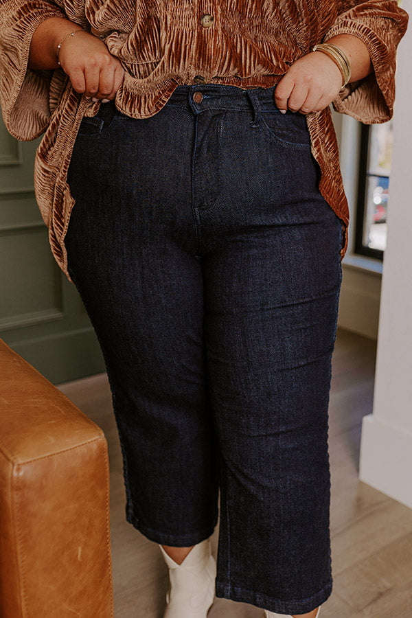 Premium JUDY BLUE Kinsley High Waist Wide Leg Jeans for Curves