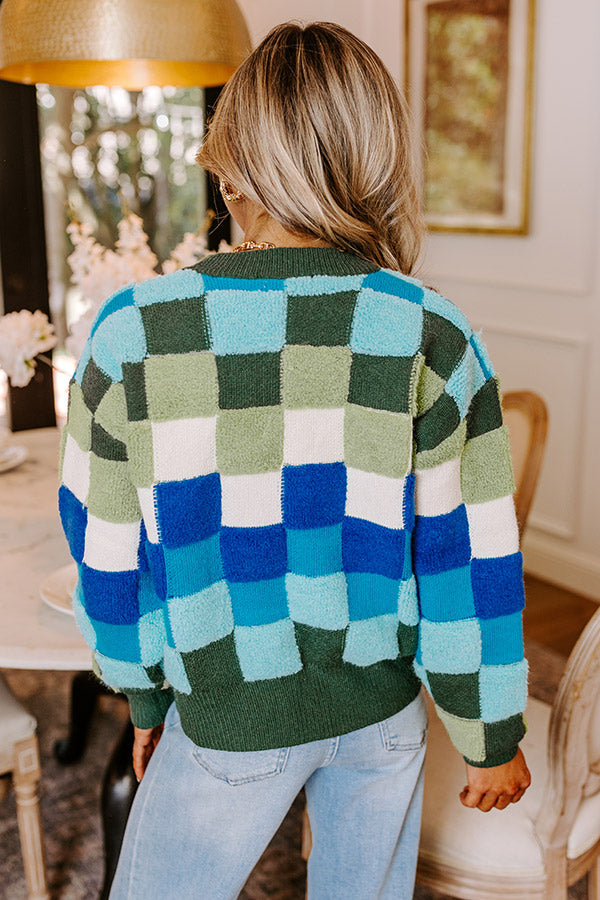 Premium Vibe Check Knit Sweater in Hunter Green – Ultimate Comfort & Style