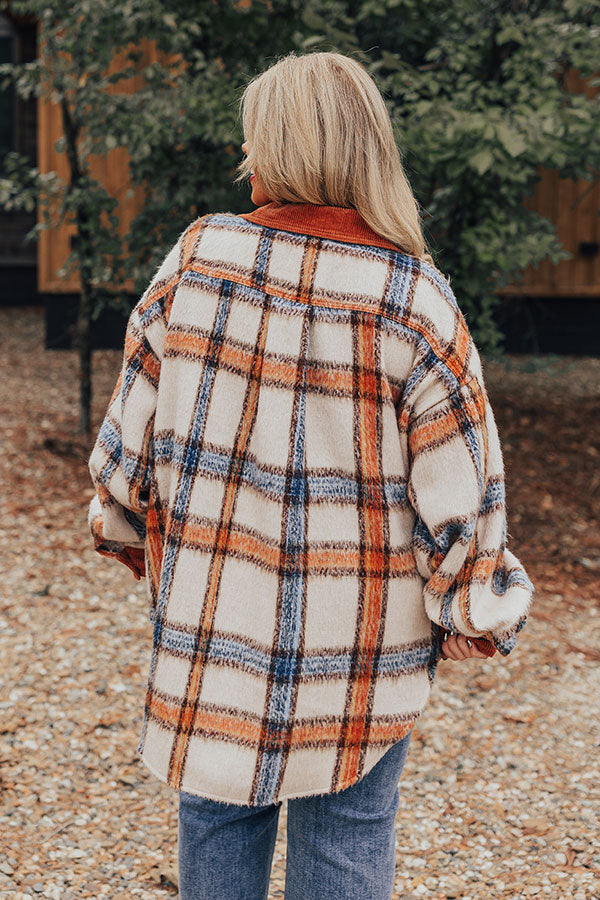 Premium Brown Sugar Plaid Curves Jacket - Ultimate Style & Comfort