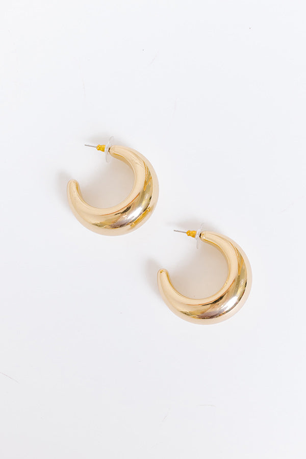 Premium Statement Gold Hoop Earrings - Luxe Design