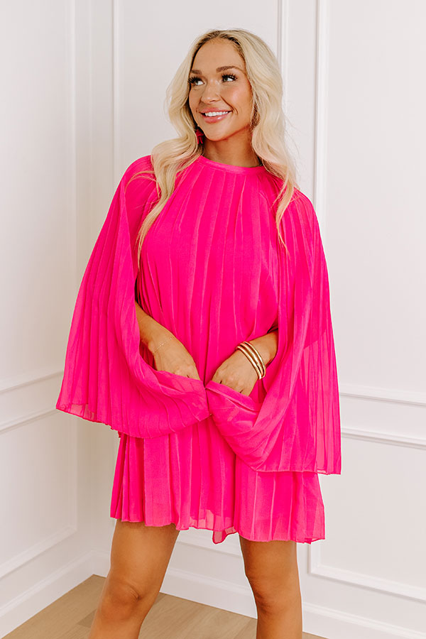 Ultimate Hot Pink Runway Revelry Shift Dress