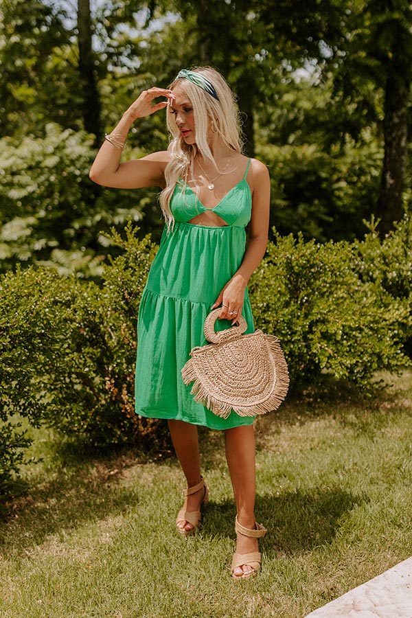 Ultimate Green Babydoll Dress - Premium Lightweight Style