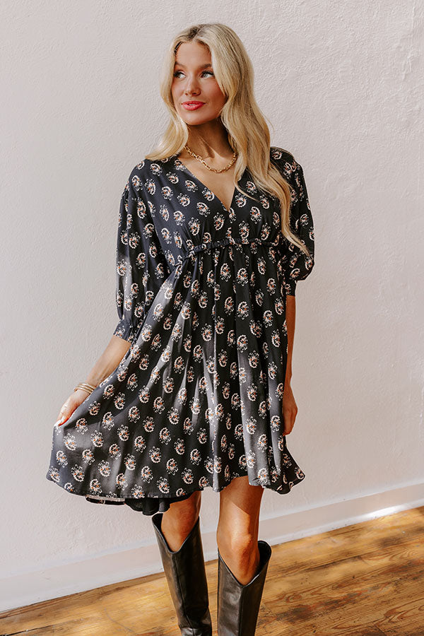 Premium Downtown Happy Hour Floral Mini Dress