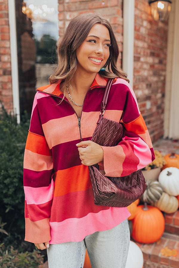 Premium Striped Pumpkin Pullover - Ultimate Cozy Style
